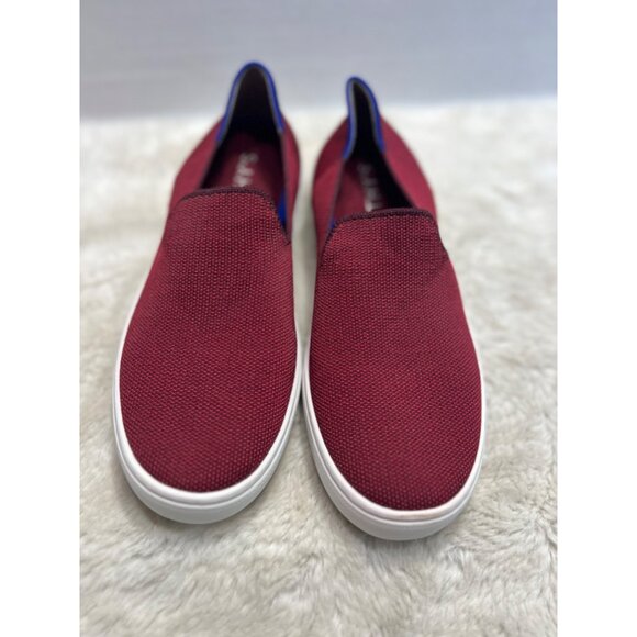 Rothys Slip-On garnet red knit Sneakers women Size 8 - Picture 4 of 10